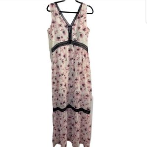 Aqua women's dress maxi pink size M